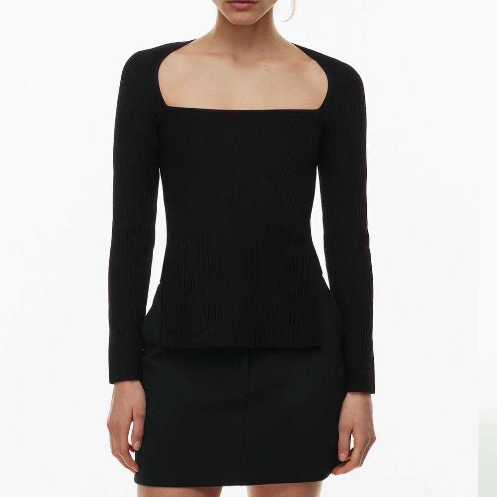 Aritzia Babaton Sculpt Knit Square neck sweater size XL